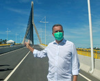 Governador Rui Costa realiza vistoria na ponte Ilhus-Pontal